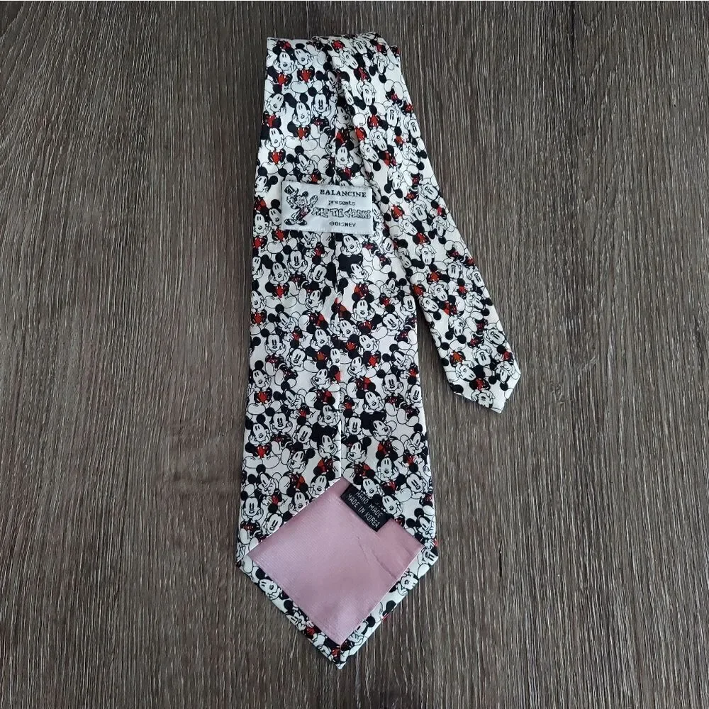 Vintage Mickey Mouse Balancine The Tie Works Disney Necktie